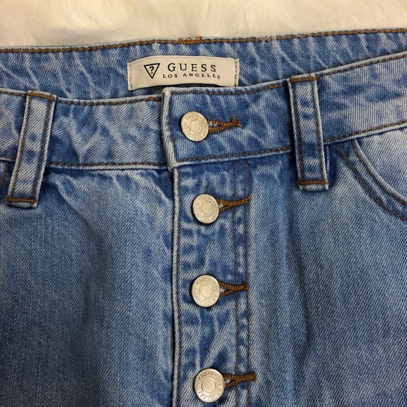 Guess Los Angeles Size 31 Distressed Denim Skirt - Picture 4 of 5